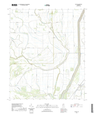 United States Geological Survey Falcon, MS (2020, 24000-Scale) digital map