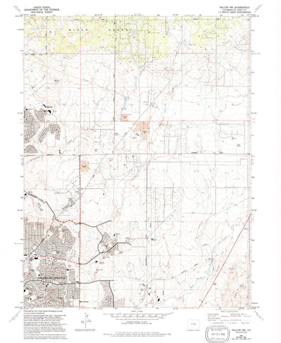 United States Geological Survey Falcon NW, CO (1961, 24000-Scale) digital map