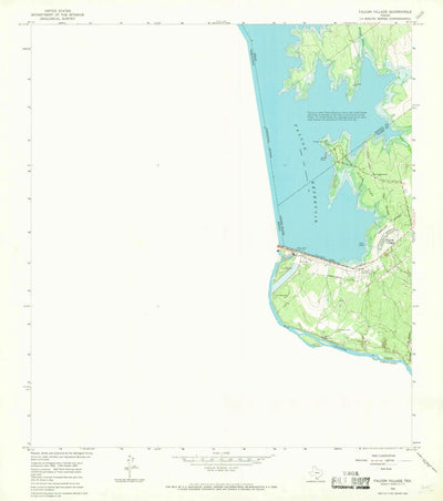 United States Geological Survey Falcon Village, TX (1965, 24000-Scale) digital map