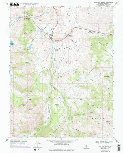 United States Geological Survey Fales Hot Springs, CA (1954, 24000-Scale) digital map