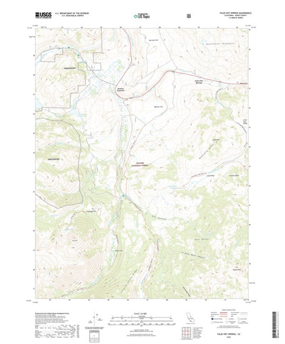 United States Geological Survey Fales Hot Springs, CA (2022, 24000-Scale) digital map
