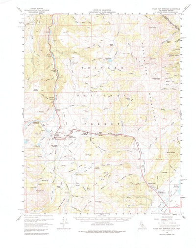 United States Geological Survey Fales Hot Springs, CA-NV (1956, 62500-Scale) digital map