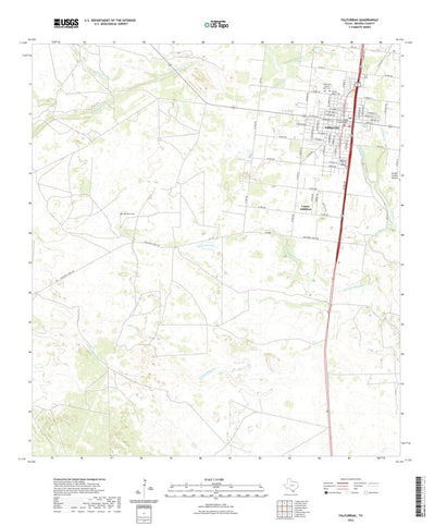 United States Geological Survey Falfurrias, TX (2022, 24000-Scale) digital map