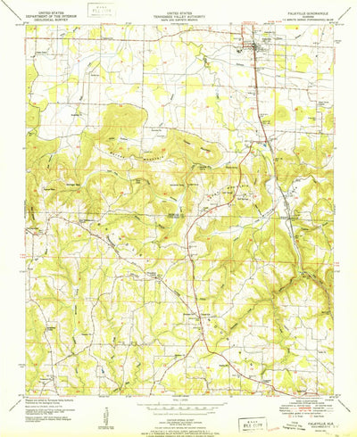 United States Geological Survey Falkville, AL (1951, 24000-Scale) digital map