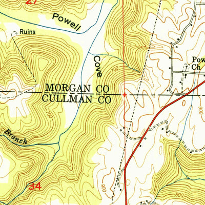 United States Geological Survey Falkville, AL (1951, 24000-Scale) digital map