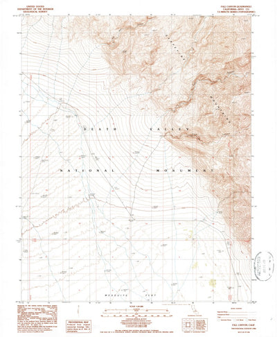 United States Geological Survey Fall Canyon, CA (1986, 24000-Scale) digital map