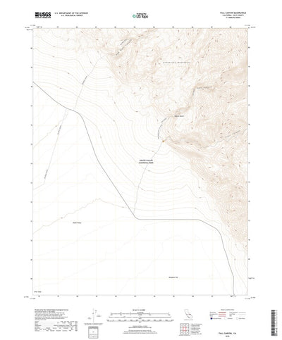 United States Geological Survey Fall Canyon, CA (2018, 24000-Scale) digital map
