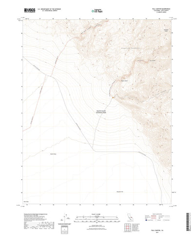 United States Geological Survey Fall Canyon, CA (2021, 24000-Scale) digital map