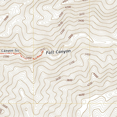 United States Geological Survey Fall Canyon, CA (2021, 24000-Scale) digital map