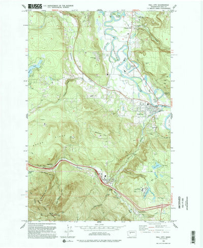 United States Geological Survey Fall City, WA (1993, 24000-Scale) digital map