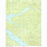 United States Geological Survey Fall Creek Lake, OR (1986, 24000-Scale) digital map