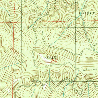 United States Geological Survey Fall Creek Lake, OR (1986, 24000-Scale) digital map