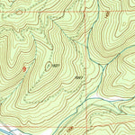 United States Geological Survey Fall Creek Lake, OR (1997, 24000-Scale) digital map
