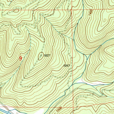 United States Geological Survey Fall Creek Lake, OR (1997, 24000-Scale) digital map