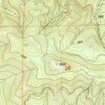United States Geological Survey Fall Creek Lake, OR (1997, 24000-Scale) digital map
