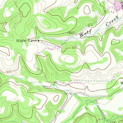 United States Geological Survey Fall Creek, TX (1964, 24000-Scale) digital map