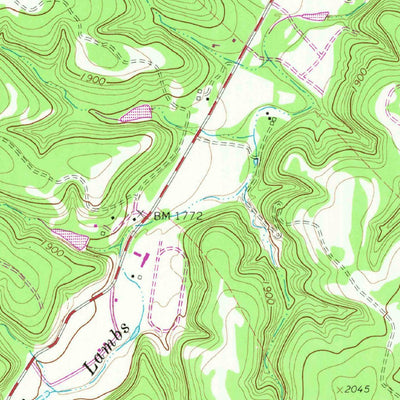 United States Geological Survey Fall Creek, TX (1964, 24000-Scale) digital map
