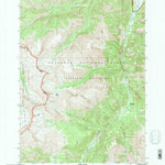 United States Geological Survey Fall Creek, WY (1991, 24000-Scale) digital map