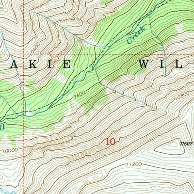 United States Geological Survey Fall Creek, WY (1991, 24000-Scale) digital map
