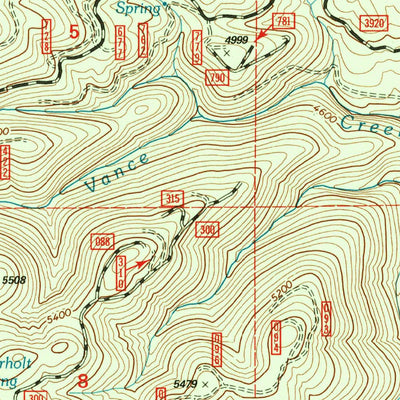United States Geological Survey Fall Mountain, OR (1998, 24000-Scale) digital map