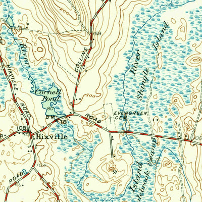 United States Geological Survey Fall River East, MA (1951, 31680-Scale) digital map