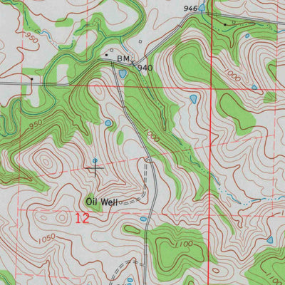 United States Geological Survey Fall River, KS (1975, 24000-Scale) digital map