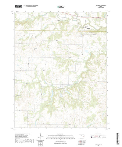 United States Geological Survey Fall River, KS (2022, 24000-Scale) digital map