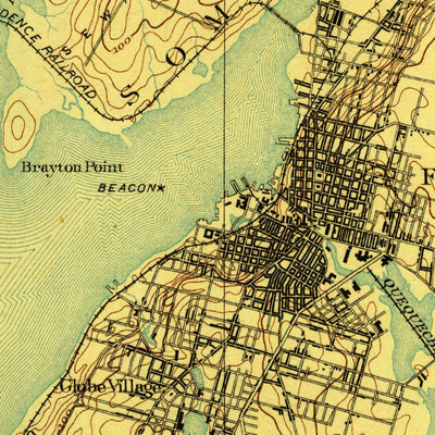 United States Geological Survey Fall River, MA-RI (1888, 62500-Scale) digital map