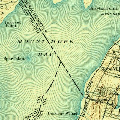 United States Geological Survey Fall River, MA-RI (1893, 62500-Scale) digital map