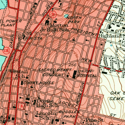 United States Geological Survey Fall River, MA-RI (1949, 24000-Scale) digital map