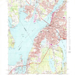 United States Geological Survey Fall River, MA-RI (1967, 24000-Scale) digital map