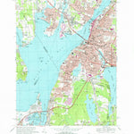 United States Geological Survey Fall River, MA-RI (1967, 25000-Scale) digital map