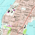 United States Geological Survey Fall River, MA-RI (1967, 25000-Scale) digital map