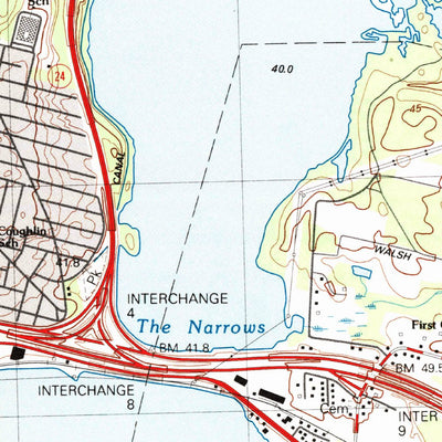 United States Geological Survey Fall River, MA-RI (1985, 25000-Scale) digital map