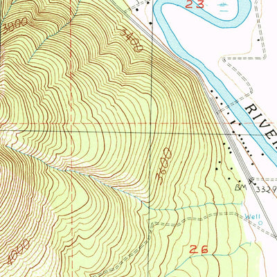 United States Geological Survey Fall River Mills, CA (1990, 24000-Scale) digital map