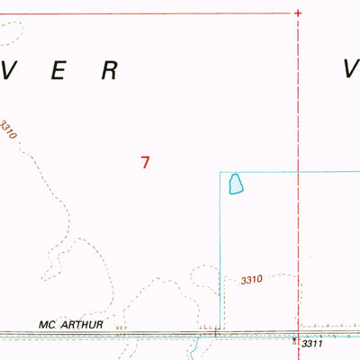 United States Geological Survey Fall River Mills, CA (1995, 24000-Scale) digital map