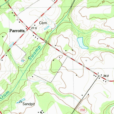 United States Geological Survey Falling Creek, NC (1983, 24000-Scale) digital map