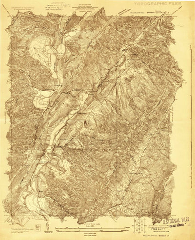 United States Geological Survey Falling Spring, VA-WV (1929, 24000-Scale) digital map