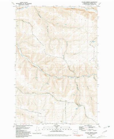United States Geological Survey Falling Springs, WA (1981, 24000-Scale) digital map