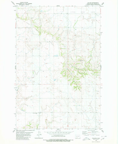 United States Geological Survey Fallon, ND (1980, 24000-Scale) digital map