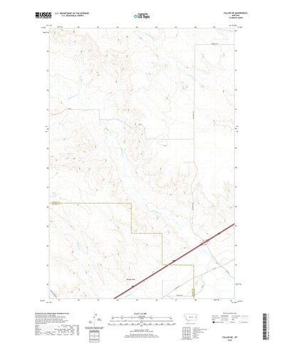 United States Geological Survey Fallon NE, MT (2020, 24000-Scale) digital map