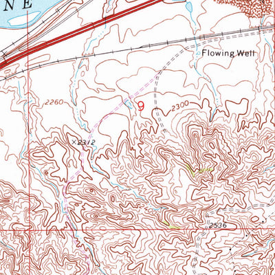 United States Geological Survey Fallon SW, MT (1972, 24000-Scale) digital map