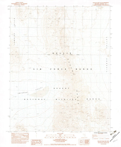 United States Geological Survey Fallout Hills NE, NV (1983, 24000-Scale) digital map