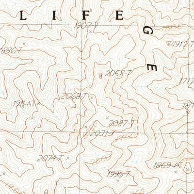 United States Geological Survey Fallout Hills NE, NV (1983, 24000-Scale) digital map