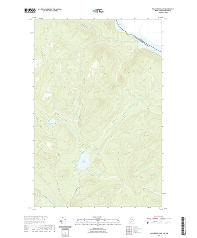 United States Geological Survey Falls Brook Lake, ME (2021, 24000-Scale) digital map