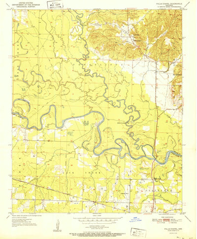 United States Geological Survey Falls Chapel, AR (1951, 24000-Scale) digital map