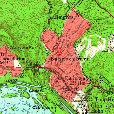 United States Geological Survey Falls Church, VA-MD (1956, 24000-Scale) digital map