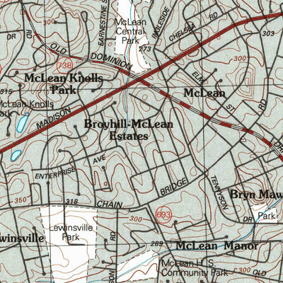 United States Geological Survey Falls Church, VA-MD (1994, 24000-Scale) digital map