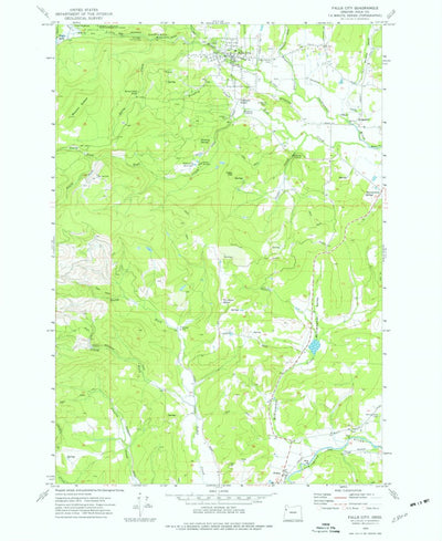 United States Geological Survey Falls City, OR (1974, 24000-Scale) digital map