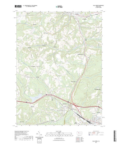 United States Geological Survey Falls Creek, PA (2023, 24000-Scale) digital map